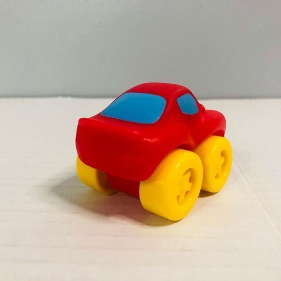 red car yellow wheels windshield eyes smile unmarked soft material 3 inch - Picture 2 of 6